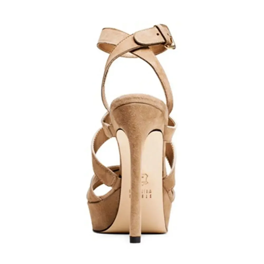 Stuart Weitzman NWOT‎ The Soundtrack Sandal Heel Stiletto Size 10 Suede